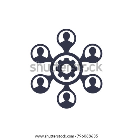 outsourcing, cooperation icon Royalty-Free Stock Photo #796088635