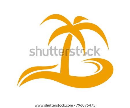 Palm island waves logo