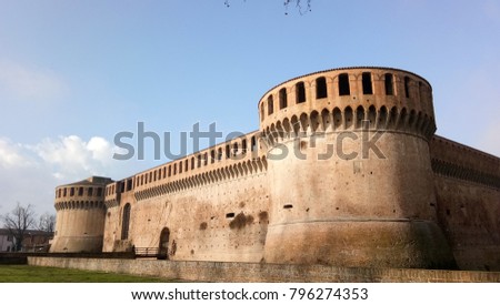 Imola. The medieval Rocca Sforzesca. Bologna province. Italy

 Royalty-Free Stock Photo #796274353