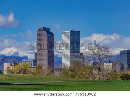 Denver Skyscrapers in the Fall