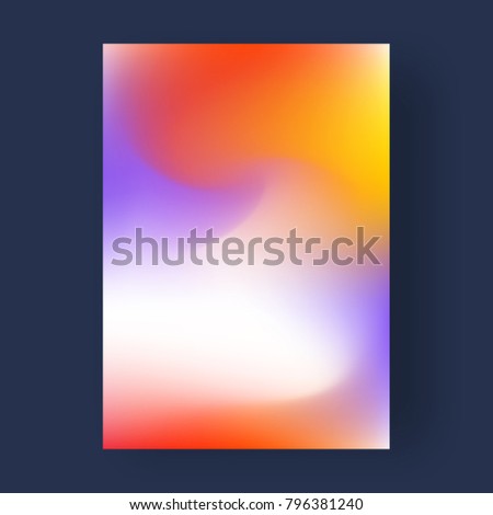 Bright color abstract pattern background, gradient texture for minimal dynamic cover design. Royalty-Free Stock Photo #796381240