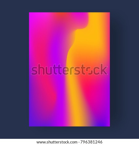 Bright color abstract pattern background, gradient texture for minimal dynamic cover design. Royalty-Free Stock Photo #796381246