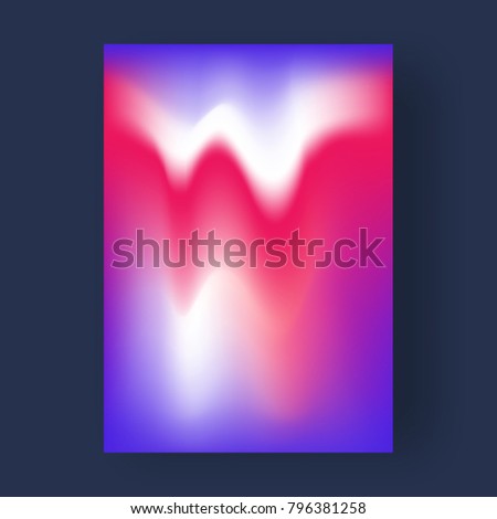 Bright color abstract pattern background, gradient texture for minimal dynamic cover design. Royalty-Free Stock Photo #796381258