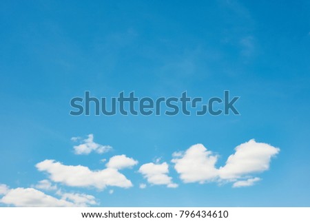                 Abstract blurred nature scene concept for creating a background image. The art of defocusing the blue sky.               