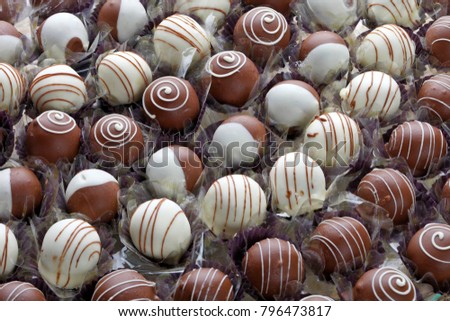 Traditional chocolate candies for Brazilian parties