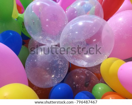 Balloon colorful in party