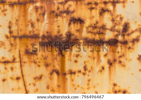 rust on a metal wall