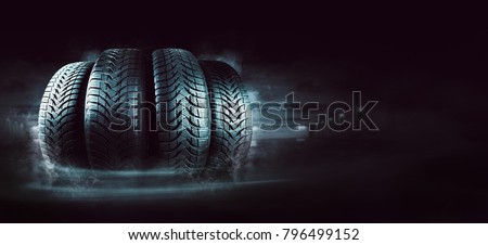 Car tire background Royalty-Free Stock Photo #796499152