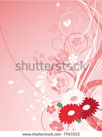 Valentines abstract background with hearts. Vector format is added