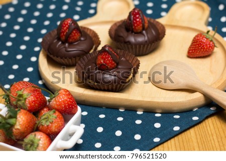 Valentine's Day bakery. Chocolate, strawberry, donuts delicious on the day of love.