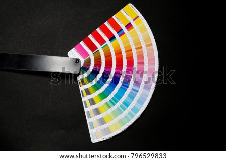 Pantone colors on paper sampler