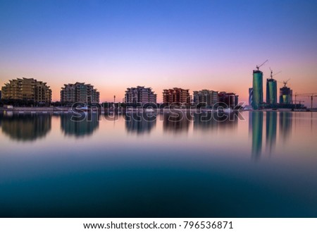 Beautiful view of Reef Island, Bahrain