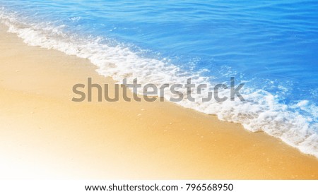Wave of the sand beach