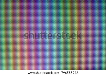 Close up LED display with color shades for screen technology Royalty-Free Stock Photo #796588942