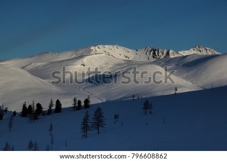 The sunrise during the ski trip