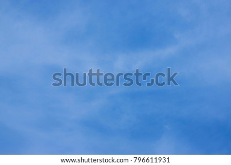 beautiful soft white clounds on blue sky background in sunny day