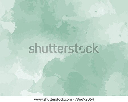 Texture watercolor abstract green color vector background