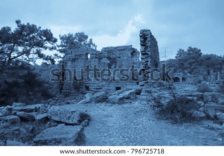 Night in Seleukia Ancient City