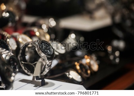 Luxury watches in detail