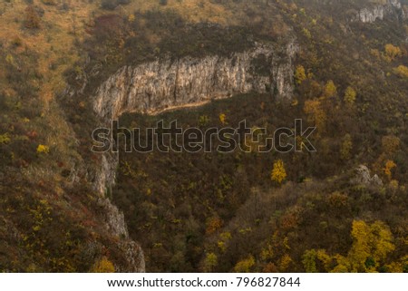Karst relief landscape, in the southern carpathians of Romania we can find a lot of karst landscapes