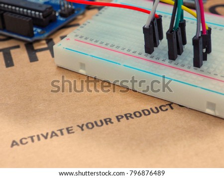 Activate your product with breadboard circuit, circuit design.