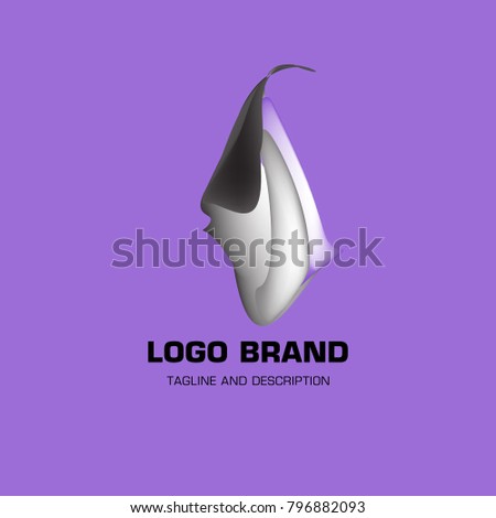 Vector colorful liquid abstract logo design