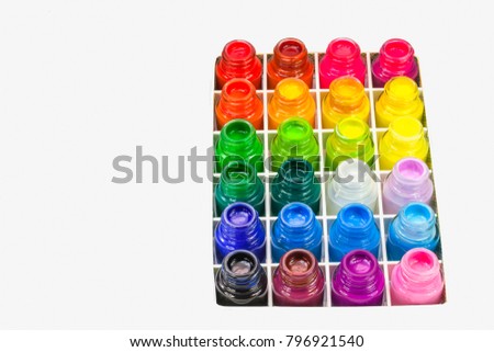 Poster color for student range cheap price easy to paint for student. color are bold bright and opaque. They are easy to mix, flow easily and dry quickly making painting a delightful experience.