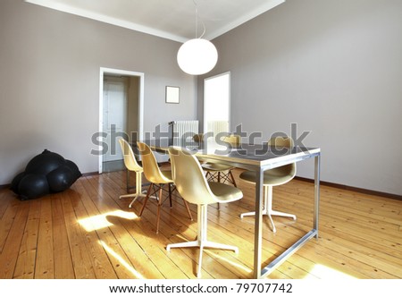 nice apartment refitted, dining room in retro style