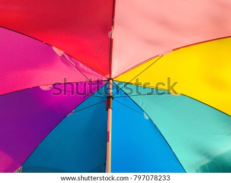 Pastels colorful of umbrella ,can use for background/wallpaper/card,Pantone for year 2018