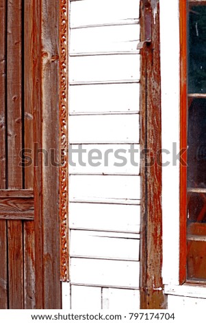 Old wooden door & window