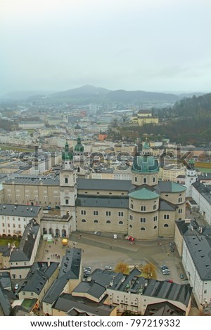 Salzburg winter view
