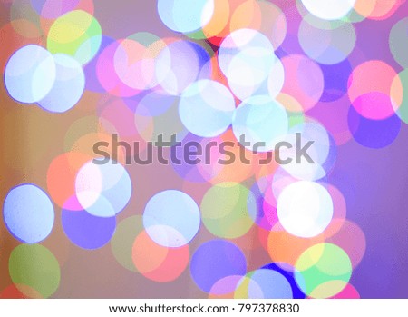 Light multicolored bokeh