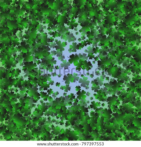 Clover vector is a confetti which consist of many isolated elements. Stylish and beautiful clover vector. Can be used as poster, border, background, wallpaper, card and etc