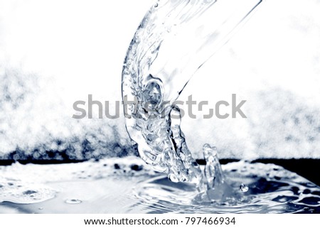 water background / Water is a transparent and nearly colorless chemical substance that is the main constituent of Earth's streams, lakes, and oceans, and the fluids of most living organisms
