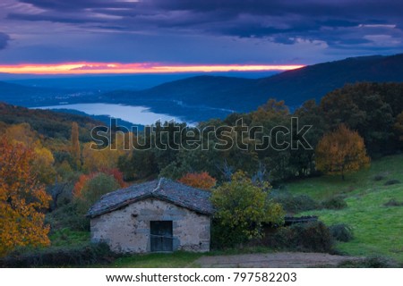 Sunset in the Ambroz Valley, Extremadura, Spain