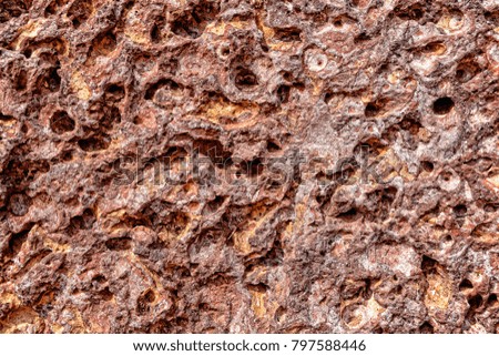 The texture of the old walls of Sandstone.India