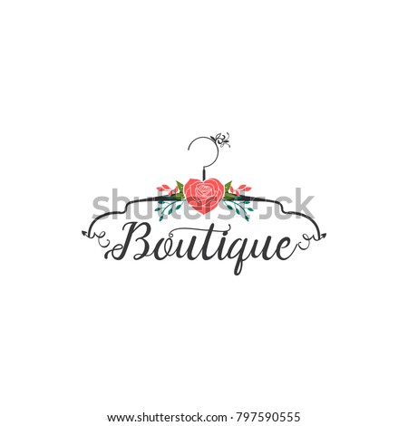 Boutique logo Design Royalty-Free Stock Photo #797590555