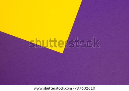 Color paper texture background colorful geometric pastel flat lay composition pattern with yellow ultra violet, color wheel. Trendy color concept. Royalty-Free Stock Photo #797682610