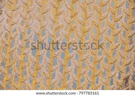 Rusty metal  background with many colors and parts where the color has fallen and is seen rust.
