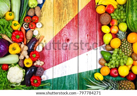 Fresh fruits and vegetables from Seychelles