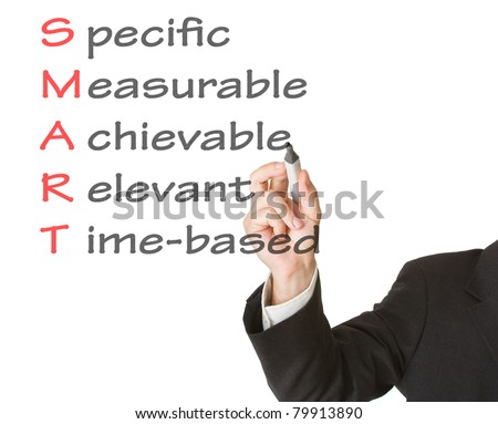 Smart goal concept for setting management objectives Royalty-Free Stock Photo #79913890