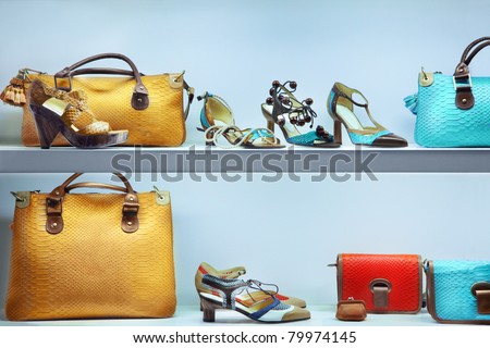 Fashion shoes and bags Royalty-Free Stock Photo #79974145