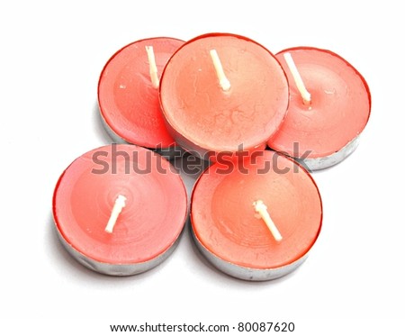 Many scented candles