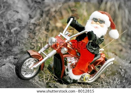 santa biker