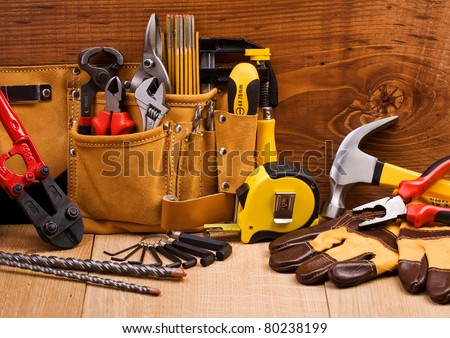 set of working tools Royalty-Free Stock Photo #80238199