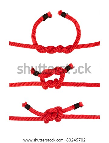 knot series : surgeon's knot for scout army sailor secure survival and education or printing