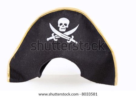 Piracy hat with skull and daggers