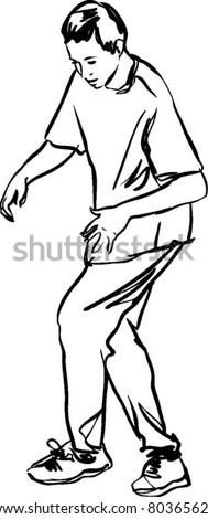 Bboy guy dancing breakdance