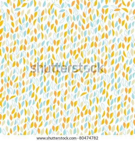 Multicolored leaves seamless pattern