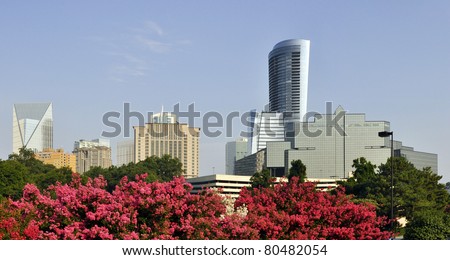 A view of the skyline of Buckhead, the uptown section of Atlanta, Georgia.